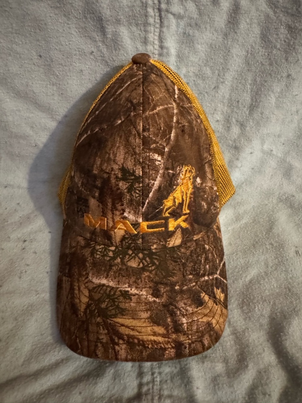 Mack Camo Trucker Hat Mesh Snapback Hunting Cap